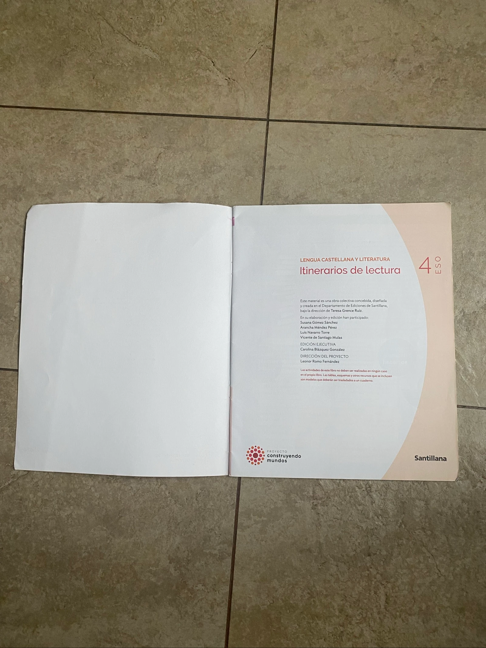 Livre de langue castillane 4 ESO Santillana – Itinéraires de lecture (cahier) – photo 4